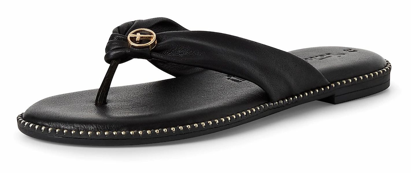 Tamaris, Zehentrenner, Sommerschuh mit glänzenden Nieten am Sohlenrand günstig online kaufen
