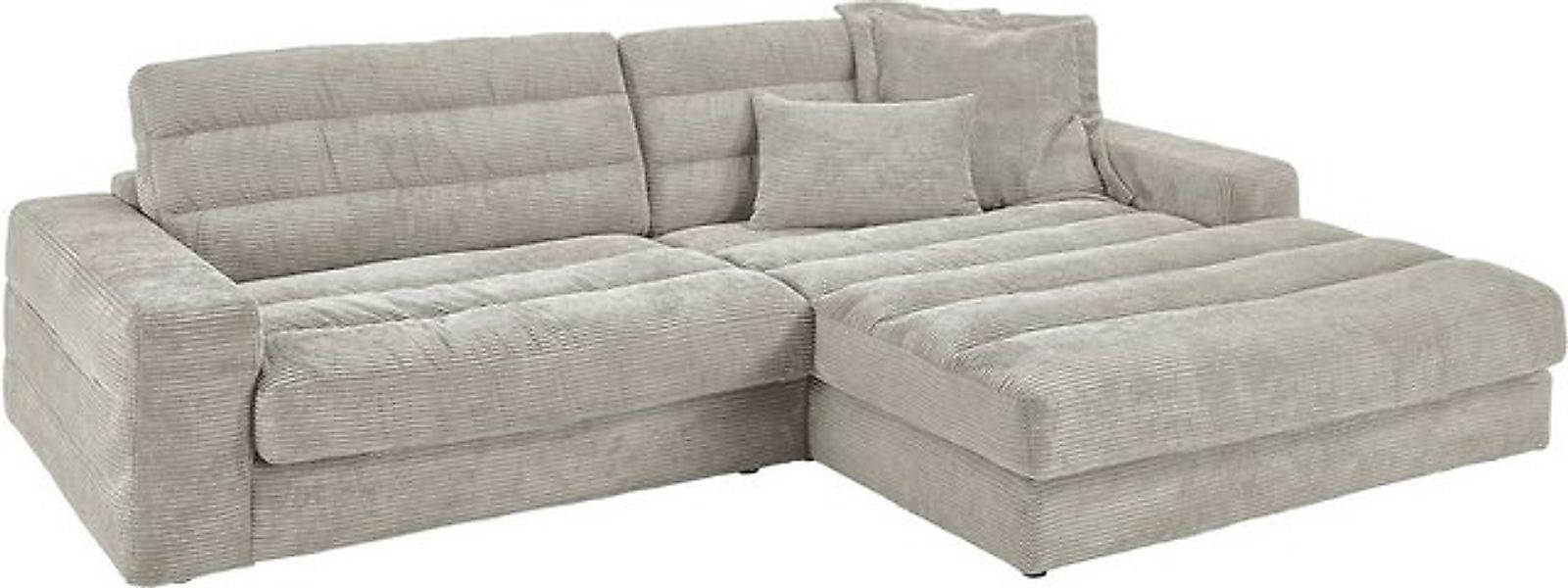3C Candy Ecksofa Stripes Mega-Sofa, bequem und komfortabel, L-Form, Lose Rü günstig online kaufen