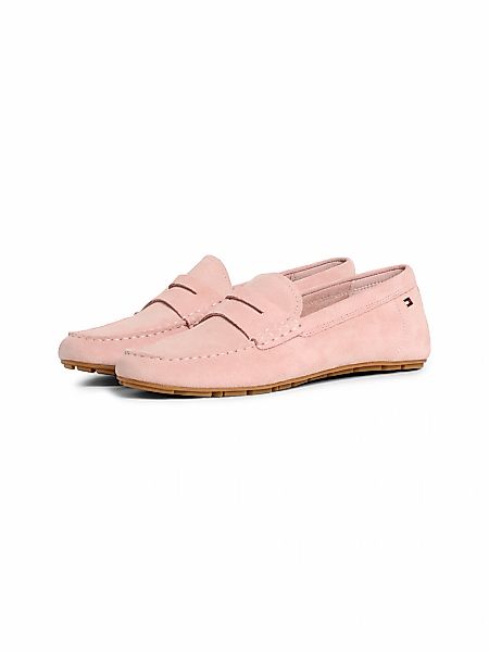 Tommy Hilfiger "FLAG SOFT SUEDE DRIVER LOAFER", Schlupfschuh, Bequemschuh, günstig online kaufen