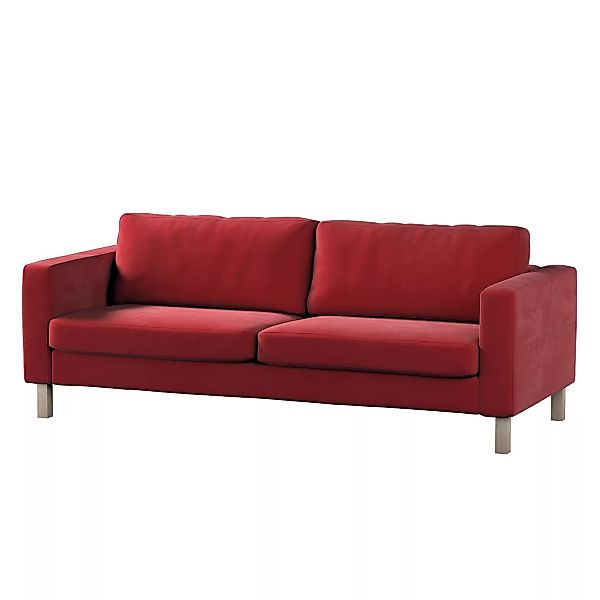 Bezug für Karlstad 3-Sitzer Sofa nicht ausklappbar, kurz, rot, Bezug für Ka günstig online kaufen