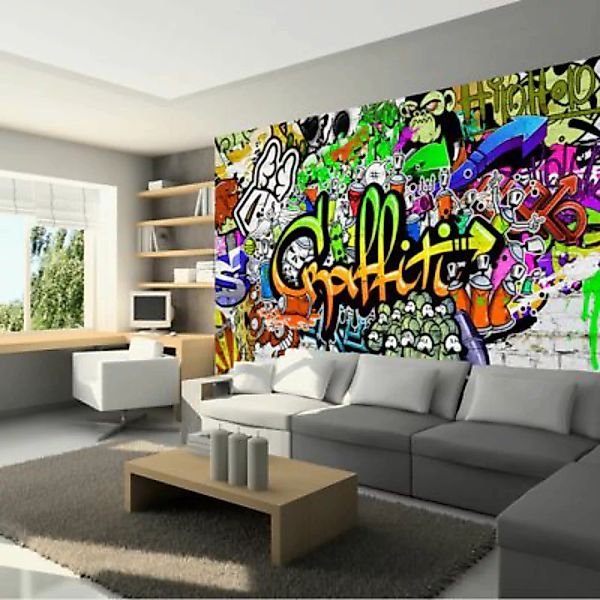 artgeist Fototapete Graffiti on the Wall mehrfarbig Gr. 150 x 105 günstig online kaufen