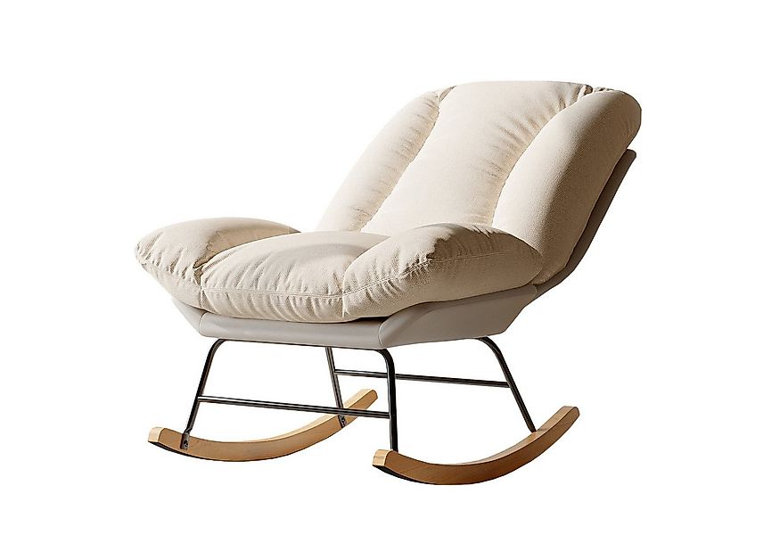 FUROKOY Schaukelstuhl Schaukelstuhl Stillsessel Relaxsessel mit hoher Rücke günstig online kaufen