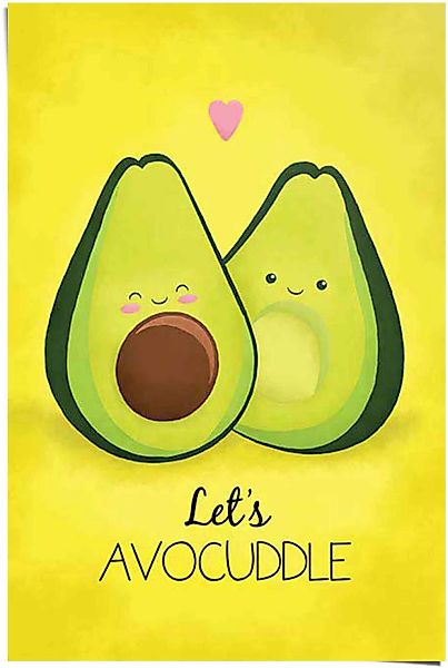 Reinders Poster "Avocado let´s avocuddle", (1 St.) günstig online kaufen