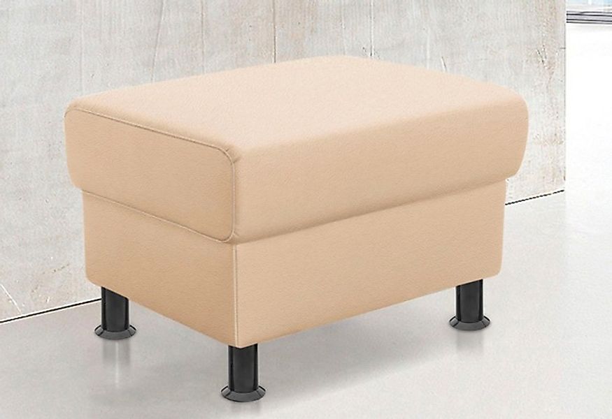 TRENDMANUFAKTUR Hocker »Rondo, Polsterhocker zur Serie, Breite 67 cm, Füße günstig online kaufen