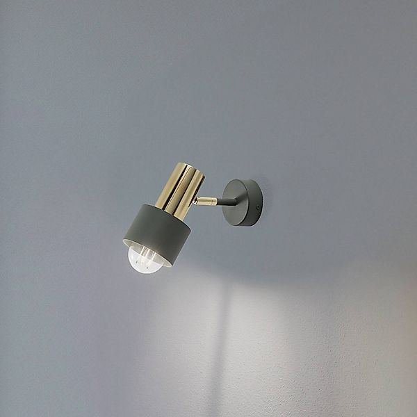 Wandstrahler Destin, einflammig grün/messing günstig online kaufen