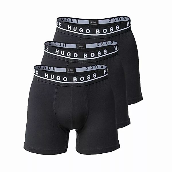 HUGO BOSS 3er Pack Cyclist Cotton Stretch Boxershorts, long Shorts, Einfarb günstig online kaufen