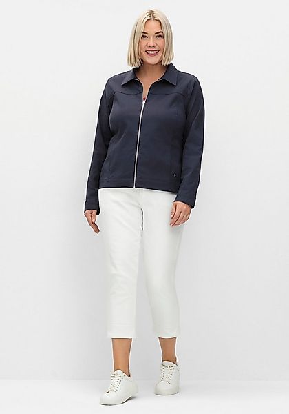 Sheego Allwetterjacke Kurzjacke Langarm aus Bengalin, in taillierter Form günstig online kaufen