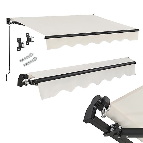 Juskys Gelenkarmmarkise UV40+ & wasserabweisend, einstellbarer günstig online kaufen