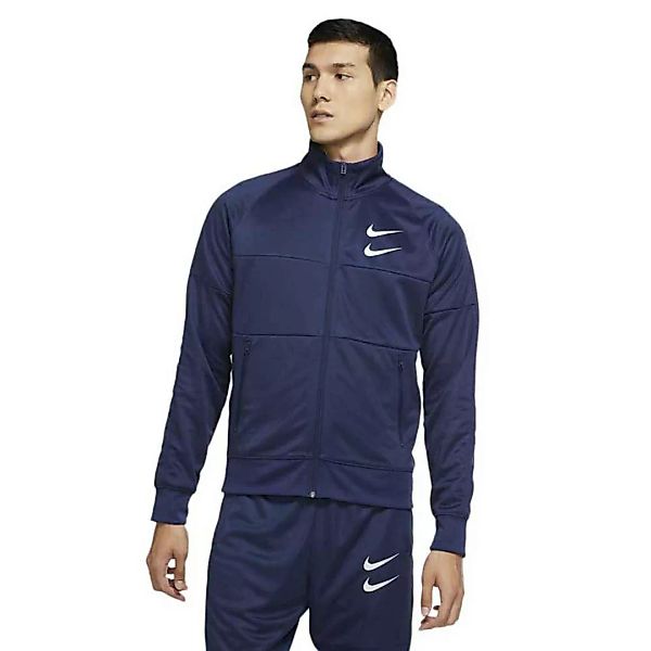 Nike Sportswear Swoosh Jacke M Midnight Navy / Silver Foil günstig online kaufen