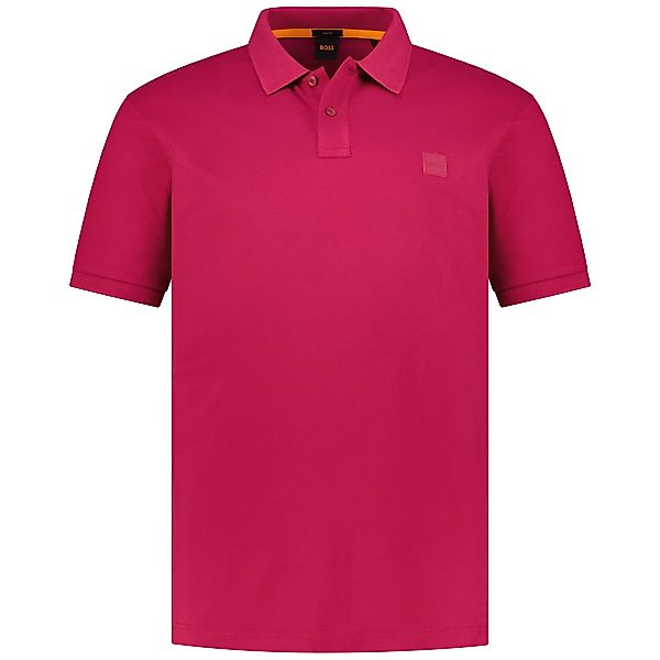 BOSS Poloshirt mit Biobaumwolle Farbe rot Größe: 5XL günstig online kaufen