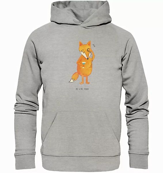 Mr. & Mrs. Panda Hoodie Größe L Fuchs Lord - Heather Grey - Geschenk, Füchs günstig online kaufen