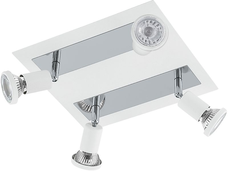 EGLO LED Deckenspots »SARRIA«, 4 flammig, Leuchtmittel LED-Board-GU10   LED günstig online kaufen