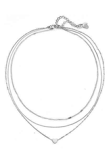 Hey Happiness Collierkettchen-Set Herz und Glieder Layer, Edelstahl vergold günstig online kaufen