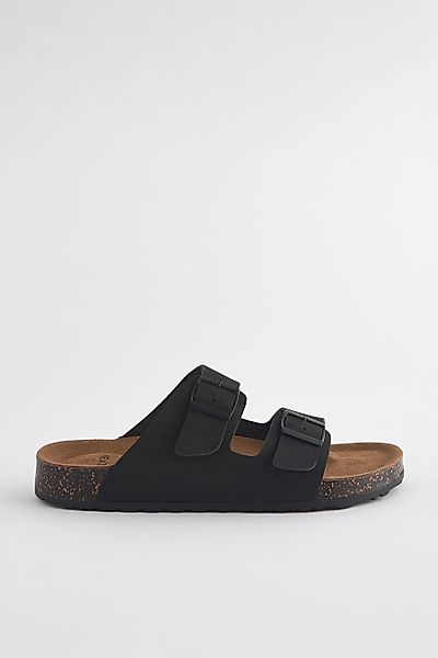 Next Ledersandalen mit zwei Schnallen Pantolette günstig online kaufen