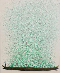 Bild - Touched Flower Boat Beige Grün 80x100 cm günstig online kaufen