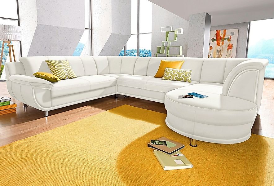 TRENDMANUFAKTUR Wohnlandschaft "Rondo, U-Form" inkl.Federkern, wahlweise mi günstig online kaufen