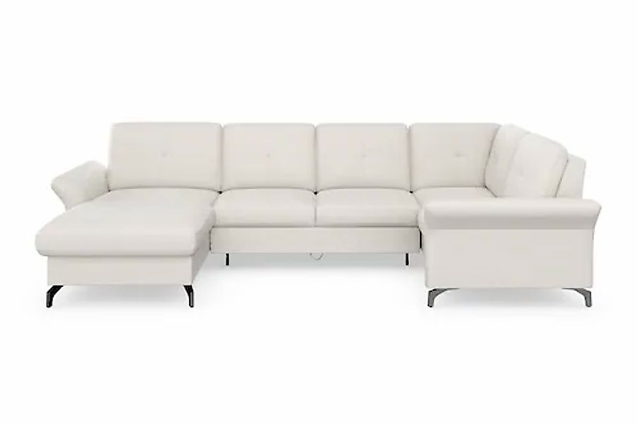 Home affaire Wohnlandschaft »Calando U-Form« wahlweise mit Bettfunktion, Be günstig online kaufen