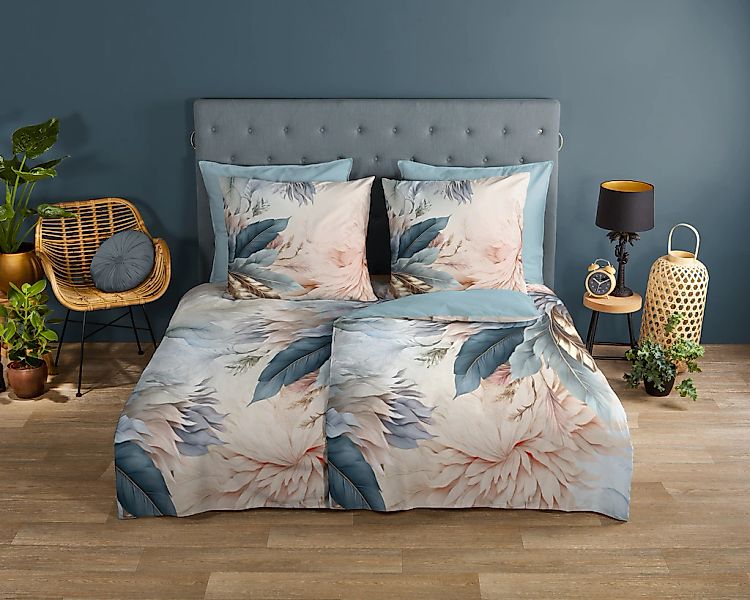 good morning Wendebettwäsche "Diore" 2 Stk. 100% Baumwolle, Renforcé, Reißv günstig online kaufen