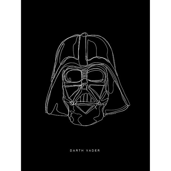 Komar Bild "Star Wars EP9 Kylo Vader Shadow" Star Wars 1 Stk. tlg. Wandbild günstig online kaufen