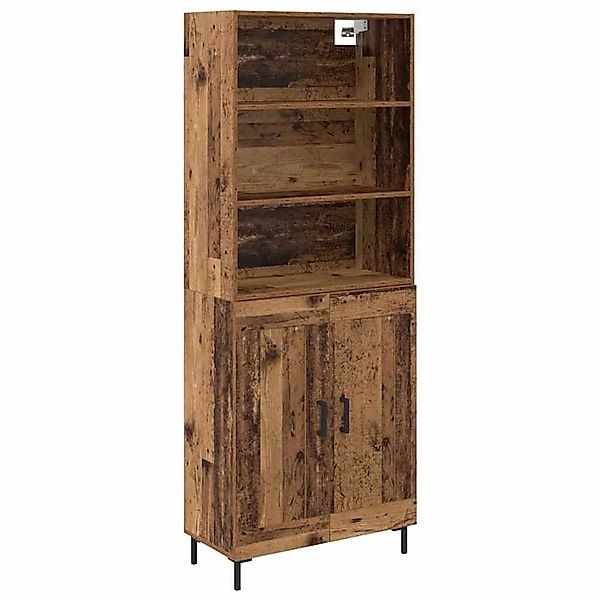 vidaXL Highboard Altholz 69,5 x 34 x 180 cm Holzwerkstoff 3415641 günstig online kaufen