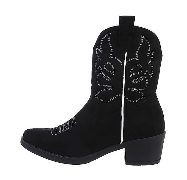 Ital-Design Damen Cowboyboots Western Westernstiefelette (83592451) Blockab günstig online kaufen