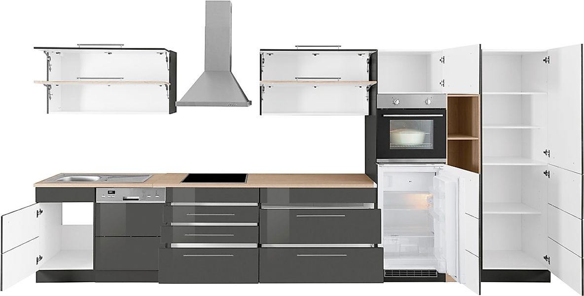 KOCHSTATION Küchenzeile "KS-Wien", Breite 440 cm, wahlweise mit E-Geräten u günstig online kaufen