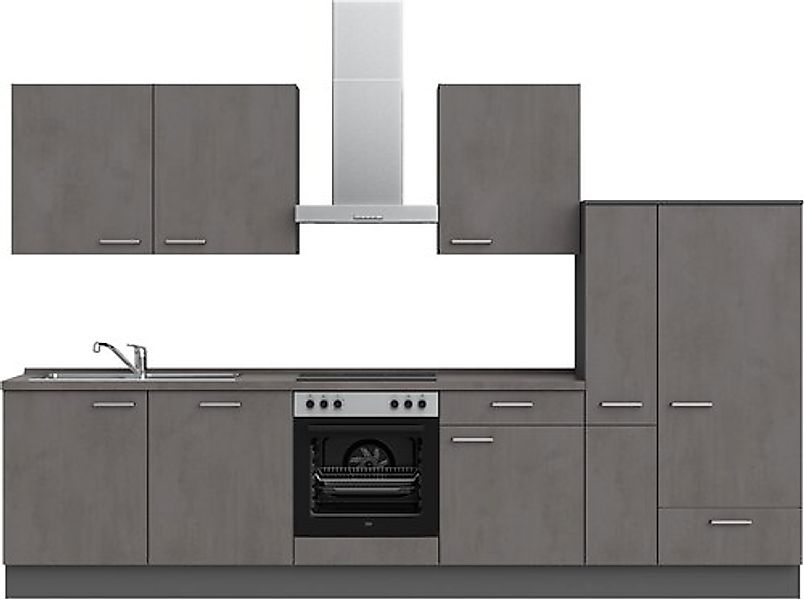 nobilia® Küchenzeile »"Riva I"« vormontiert, Ausrichtung wählbar, Breite 33 günstig online kaufen