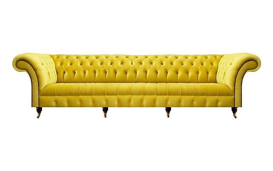 Xlmoebel Chesterfield-Sofa Zeitgemäße Gelbe Chesterfield Sofa Wohnzimmer St günstig online kaufen