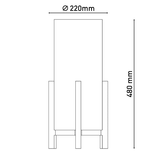 LED-Tischleuchte Madita, Höhe 48 cm, natur/weiß günstig online kaufen
