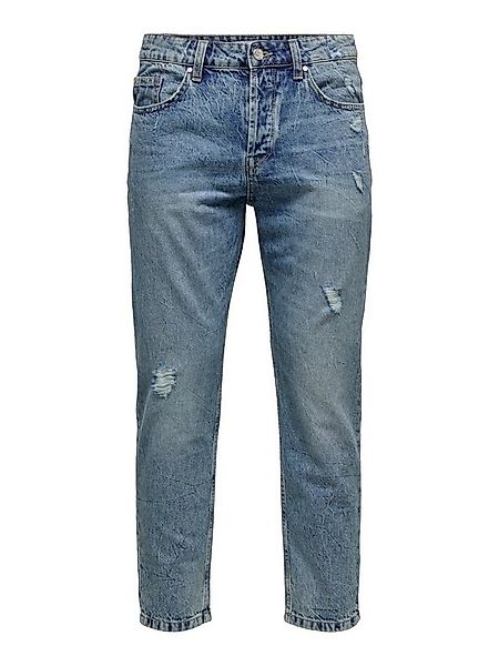 ONLY & SONS Regular-fit-Jeans Cropped Jeans Loose Fit Denim Straight Leg An günstig online kaufen
