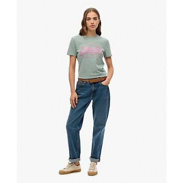 Superdry  T-Shirt T-shirt slim à strass femme  Vintage Logo günstig online kaufen