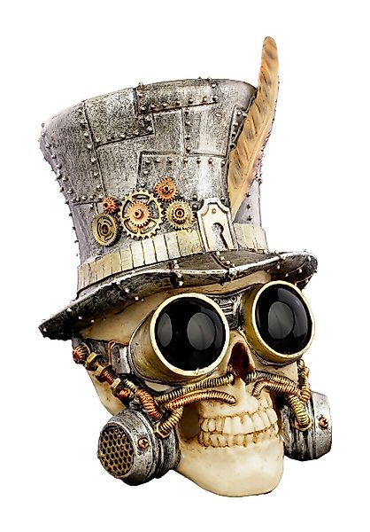 Figuren Shop GmbH Dekofigur Steampunk Totenkopf günstig online kaufen