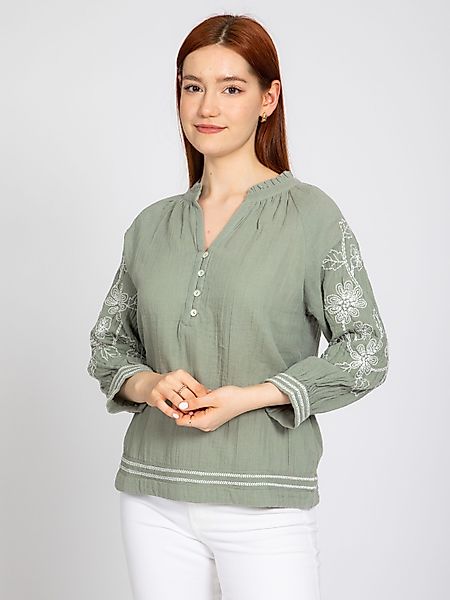 VICCI Germany Langarmbluse aus Baumwolle mit günstig online kaufen