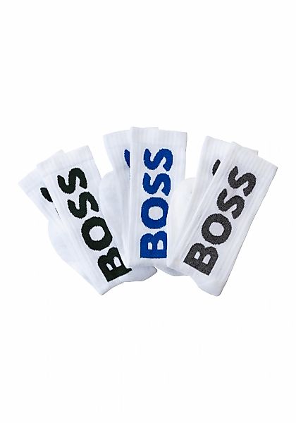 BOSS Socken "3P QS Rib Logo CC", mit Logo günstig online kaufen