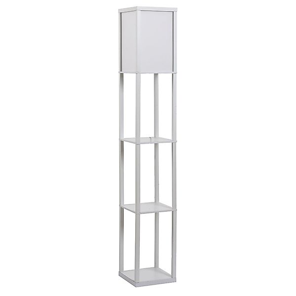 HOMCOM Stehlampe Stehleuchte mit Regalen für günstig online kaufen