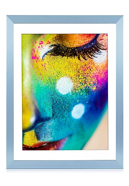 Bilderrahmen Blau Pastell 50x50, »frame74« günstig online kaufen