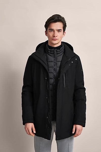 bugatti Langjacke mit Kapuze mit wasserfester Eigenschaft günstig online kaufen
