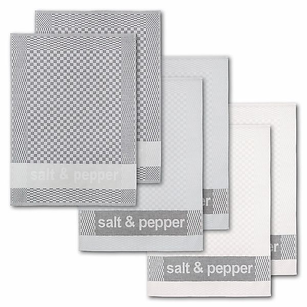 Dyckhoff Geschirrtuch "Salt & Pepper, Maße je Tuch ca. 50x70 cm" mit drei v günstig online kaufen