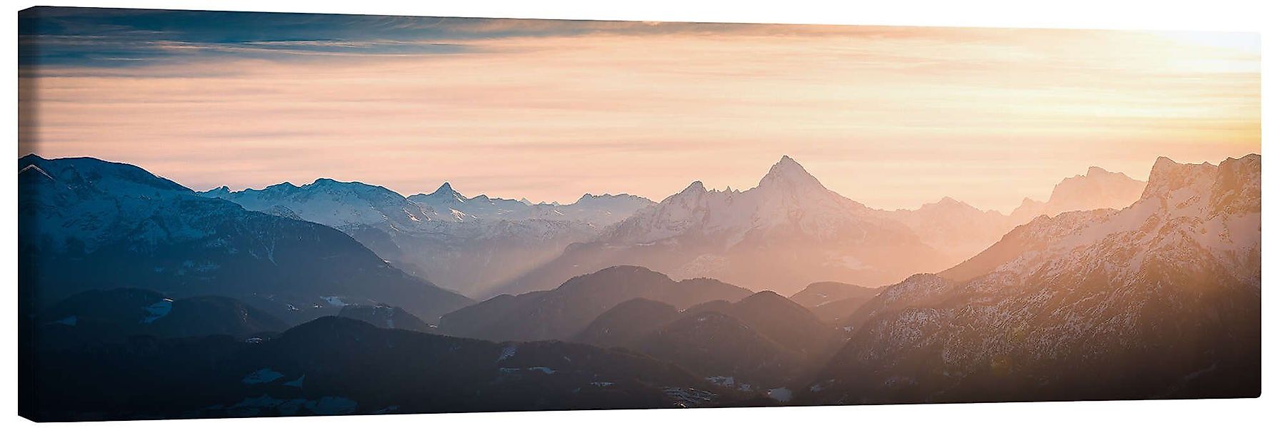 Posterlounge Wandbild Alpen Panorama mit Watzmann, günstig online kaufen