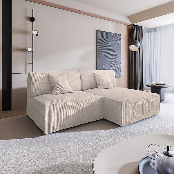 Masseno Ecksofa FIORO mit Schlaffunktion L-Form, günstig online kaufen