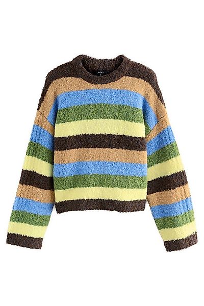 Next Rundhalspullover Bouclé-Rundhalspullover mit Wolle (1-tlg) günstig online kaufen