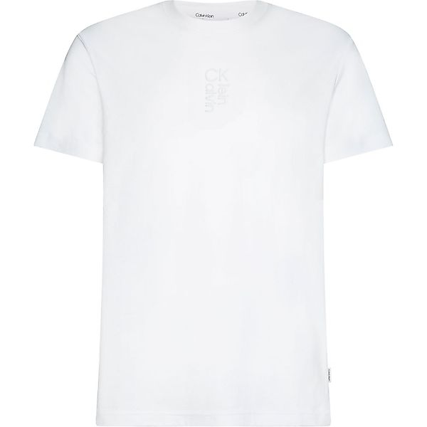 Calvin Klein Hybrid Logo Kurzärmeliges T-shirt M Bright White günstig online kaufen