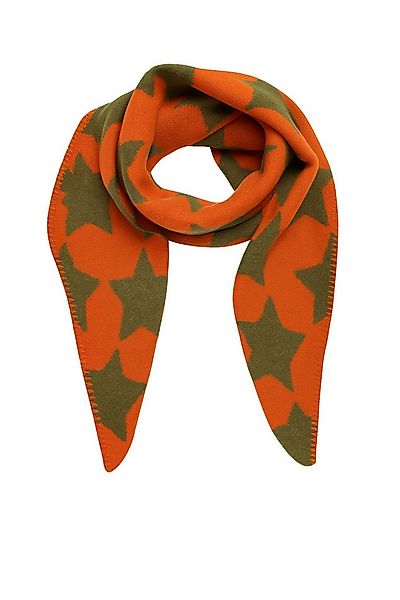 Faera Modeschal Flauschig mit Kontrastnaht, (1-St), 9428 in Orange günstig online kaufen