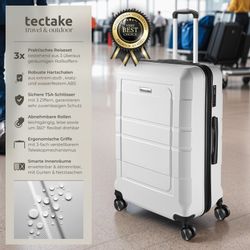 tectake Trolley Reisekofferset, 4 Rollen, 3-teilig günstig online kaufen