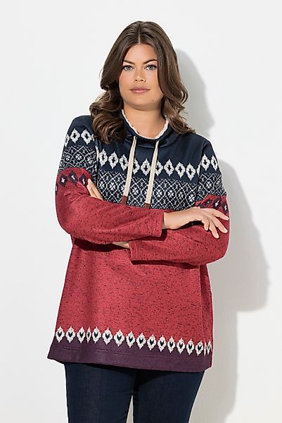 Laurasøn Sweatshirt Norweger-Longsweat Stehkragen Langarm günstig online kaufen