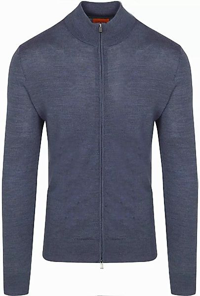 Suitable Cardigan Merino Denim Blau - Größe L günstig online kaufen