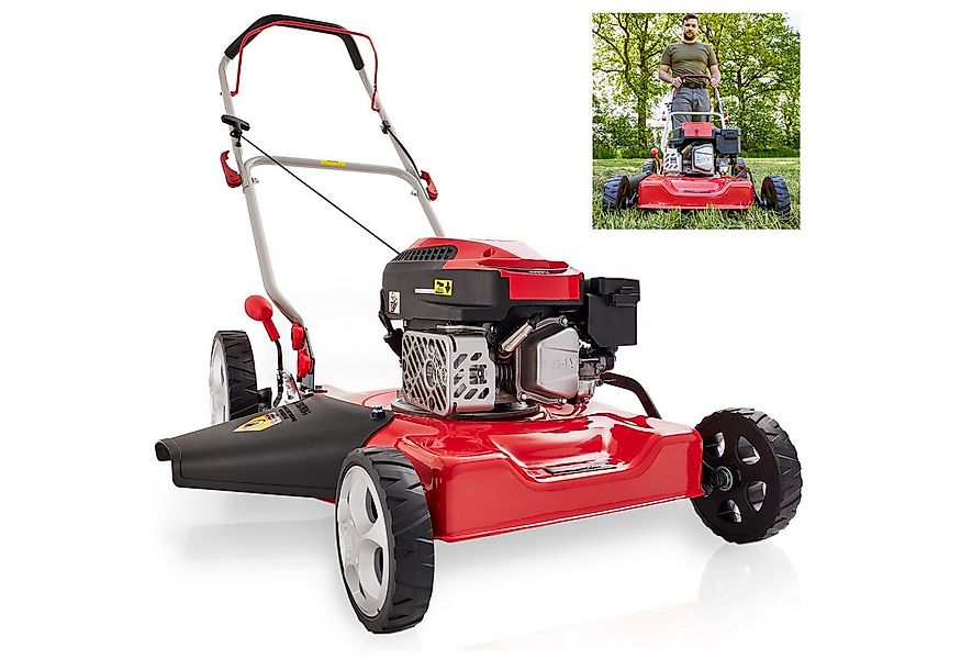 Hecht Benzinrasenmäher Mulchmäher 5511, 51 cm Schnittbreite, Stahlgehäuse, günstig online kaufen