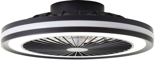 LED Deckenventilator Palmero in Schwarz 40W 5000lm günstig online kaufen