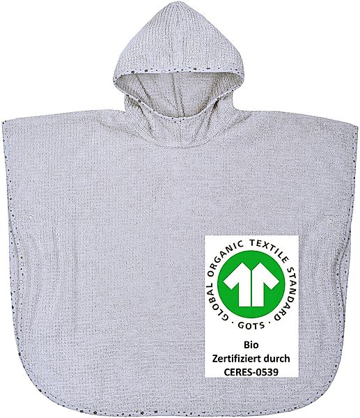 Wörner Badeponcho at home, Baumwoll-Webfrottier, Kapuze, günstig online kaufen