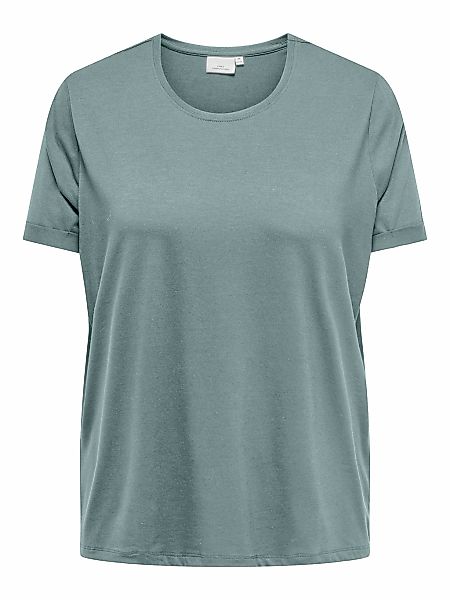ONLY CARMAKOMA Kurzarmshirt "CARMOSTER S/S FOLD UP TOP JRS NOOS" günstig online kaufen